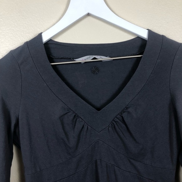 Athleta Senorita Gray Long Sleeve Top Small - Picture 2 of 8